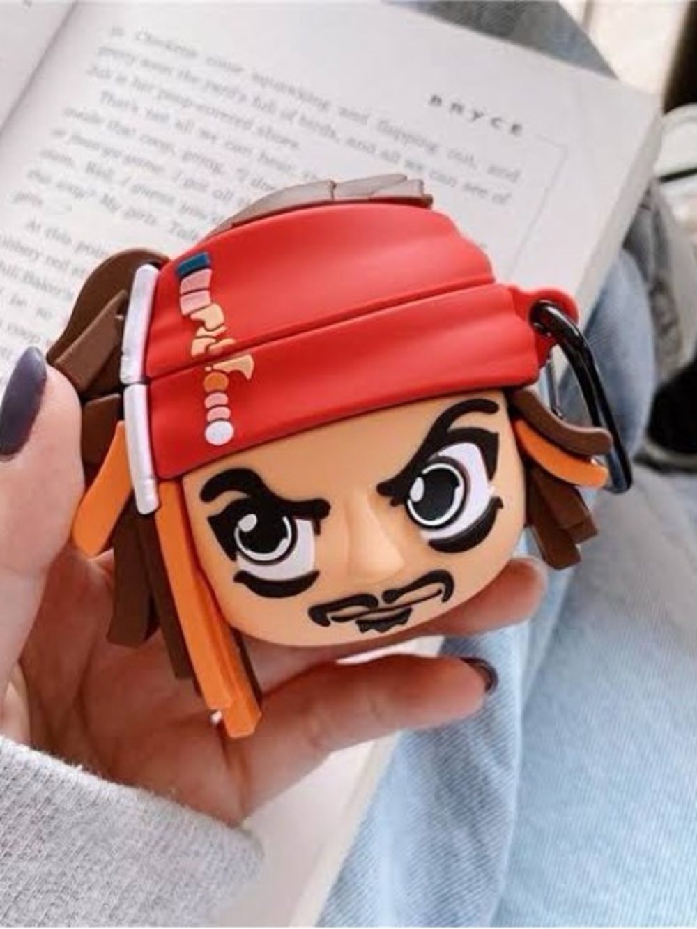 Novelty Character AirPods Case - Red Headband